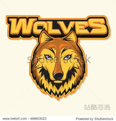 wolf logo illustration design
