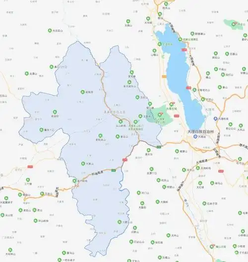 查了一下云南漾濞县的位置,离大理古城,苍山洱海很近.