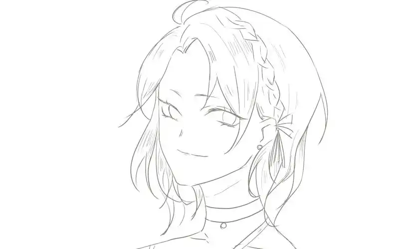 【sai】小姐姐草稿勾线