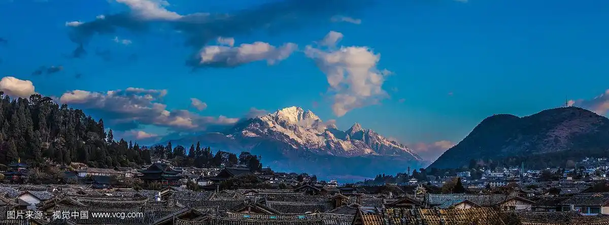 丽江玉龙雪山全景