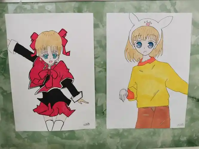 伊敏小学六年级毕业画展