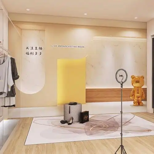 大气耐看高级感网红主播直播背景墙设计