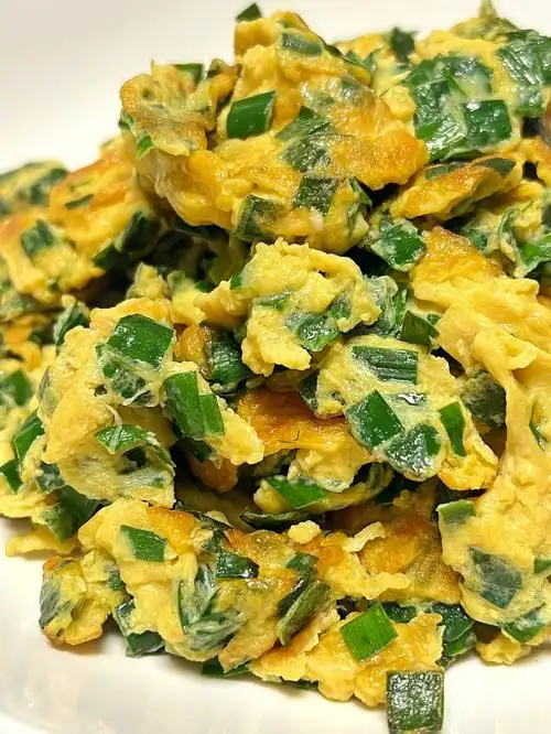 巨好吃的韭菜炒鸡蛋5分钟可轻松搞定60