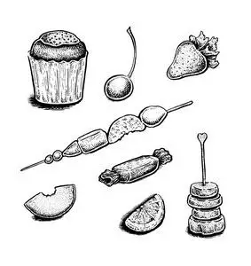 糖果素描集图片