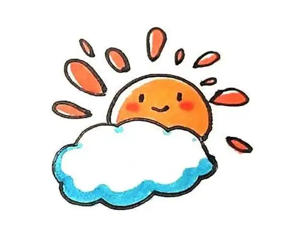 晴天的云简笔画