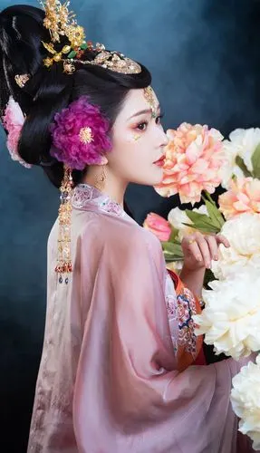 真正的大唐富贵花!女生穿汉服扮"贵妃",成片让人赞叹:太美了