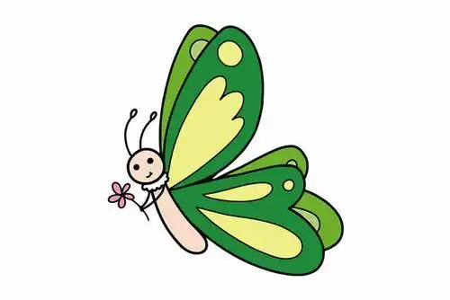 hudie蝴蝶简笔画
