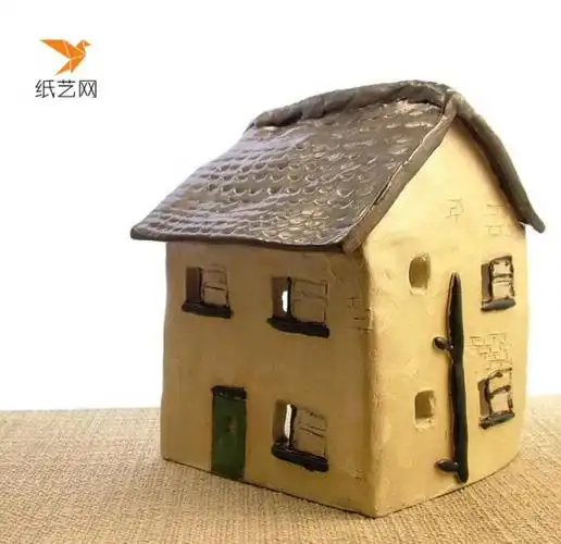 手工diy超轻粘土小房子作品
