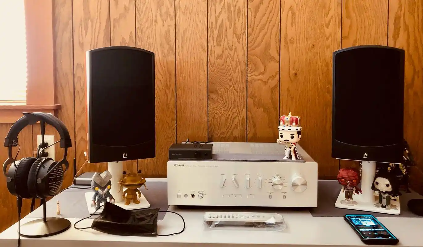 精致的桌面音乐系统-v5b书架箱.aperionaudio用 - 抖音