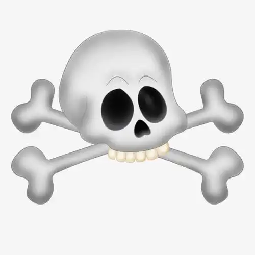 卡通骷髅头