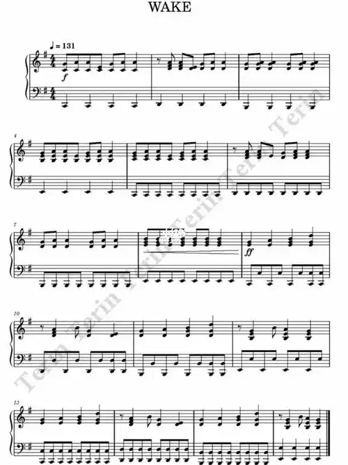 wake钢琴教程