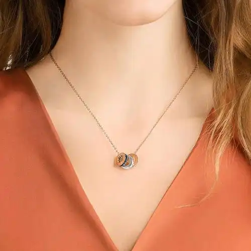 香港直邮swarovski施华洛世奇三环幸运转运水晶项鍊swar5353666项链