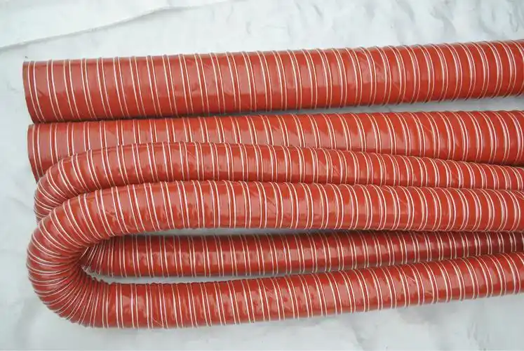 耐高温软管,桔红色高温硫化硅胶管,耐热通风软管,耐高温风管批发