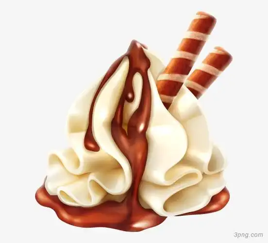 卡通手绘奶油甜品