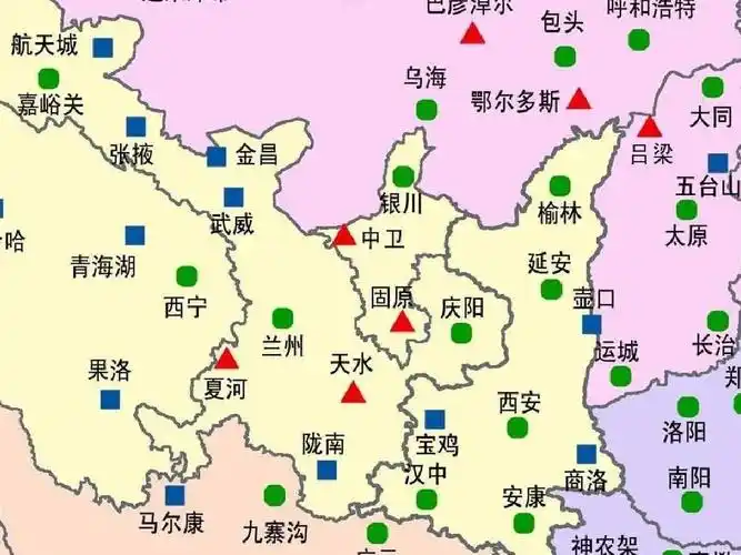 全国民用机场布局规划分布图(至2020年)