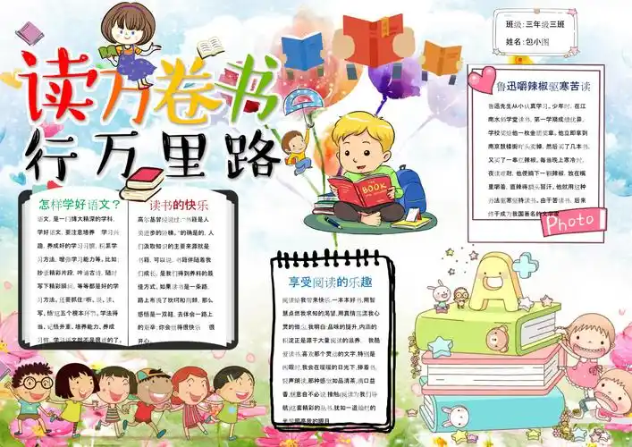 阅读手抄报内容写什么