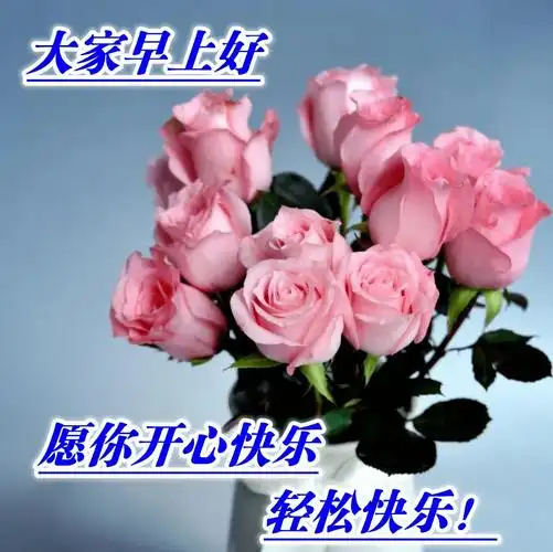 2020星期五清晨早安温馨问候语集锦早上好鲜花漂亮问候语图片