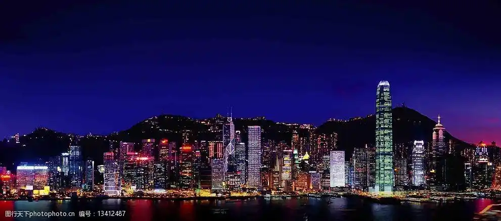 香港长卷风光 海港 夜景 维多利亚港 旅游摄影 国内旅游 摄影图库 200