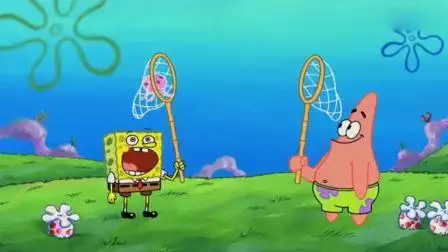 海绵宝宝动漫:海绵宝宝和派大星这样抓水母,太幼稚了