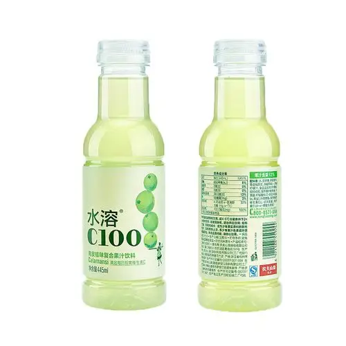 农夫山泉水溶c100混合装445ml15瓶柠檬西柚青皮桔味复合果汁饮料