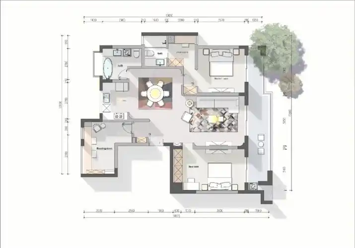 为啥我用插件拉的阴影有锯齿