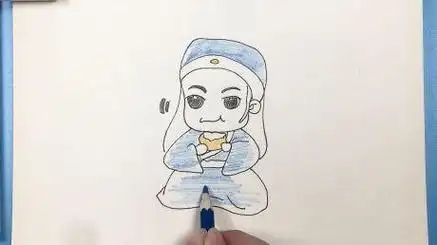 q版简笔画苏轼北宋文学家书画家美食家唐宋八大家之一