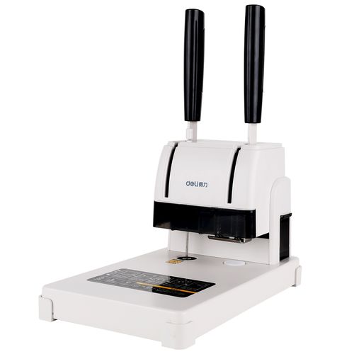 得力3888财务装订机会计专用凭证档案打孔机热熔铆管手动装订机30mm