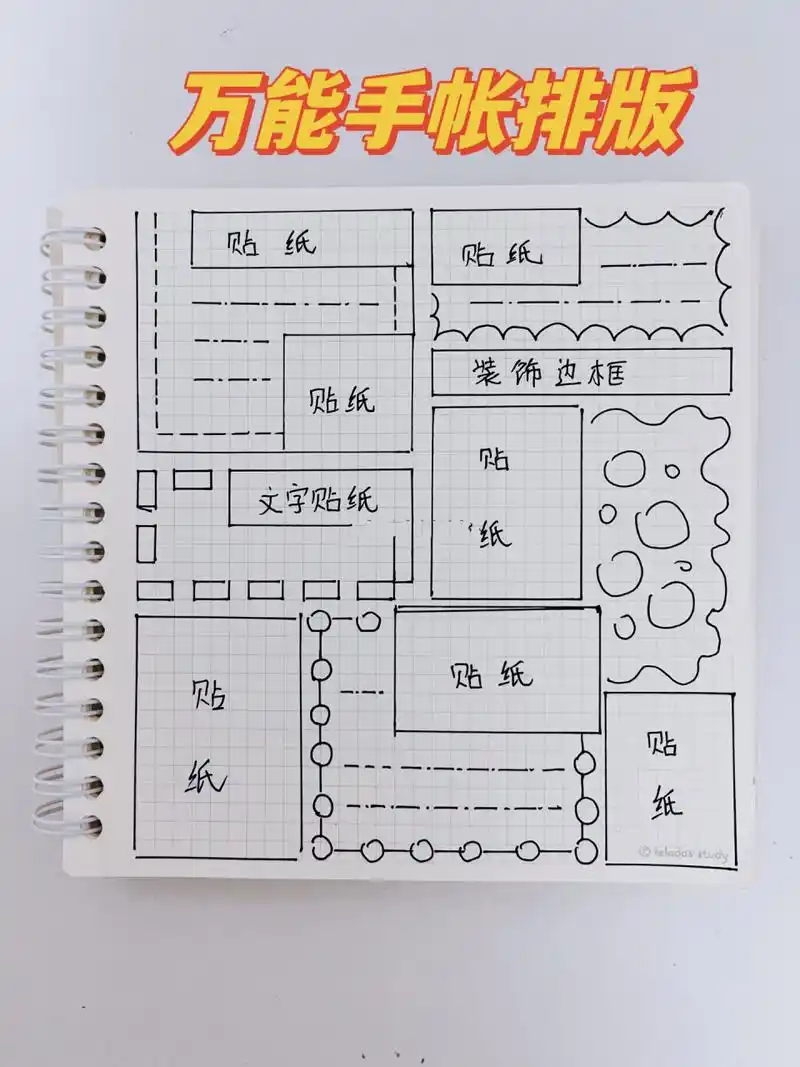万能手帐排版|方方本排版|小麻薯花花世界 再来一个方方本排版