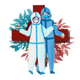 疫情防控核酸检测测试医生护士医护人员