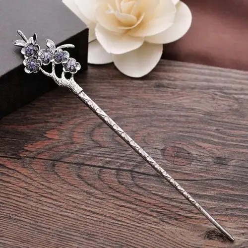 发簪#银得利饰品梅花古典古风古装古代盘发韩国女发簪簪子发钗头饰