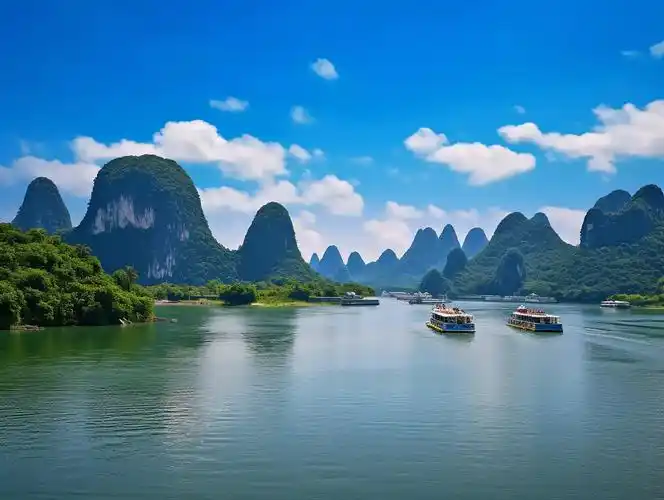 桂林山水山风景自然风景自然风光旅游宣传