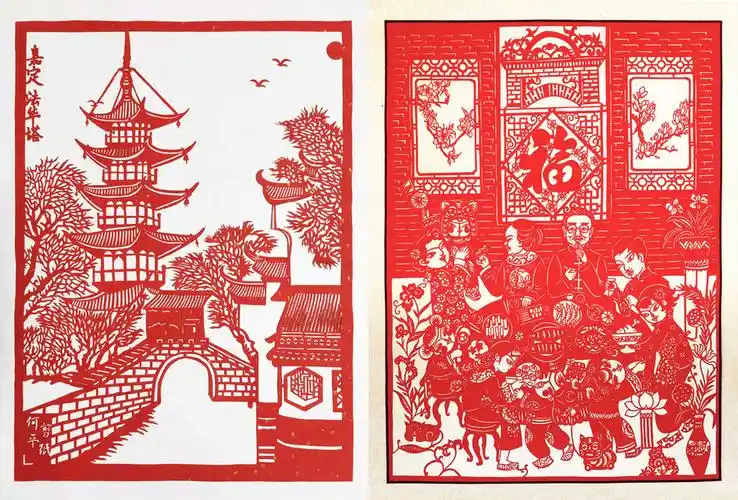 200位作者200幅作品上海剪纸剪古镇让非遗破圈