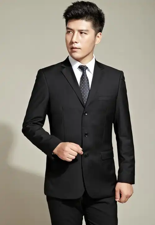 秋冬季新款长袖职业男套装韩版正装男士西装定制工作服批发