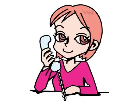 一个女人打电话