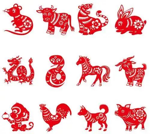 剪纸窗花十二生肖动物儿童幼儿园学生作品镂空贴纸画新年传统刀刻民间