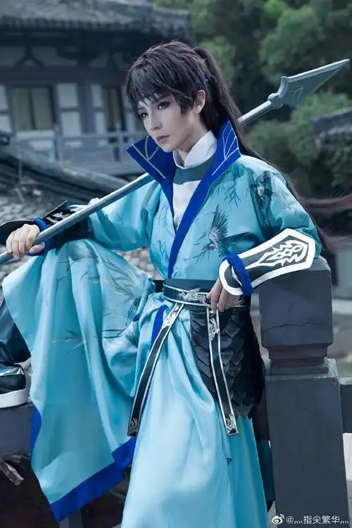 王者荣耀cos长安十二时辰赵云眼神温柔帅气又凌厉