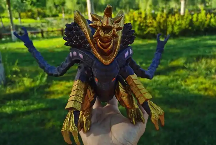 定制加拉特隆王奇美拉儿童玩具男大号合体怪兽活动奇美拉王软胶萨