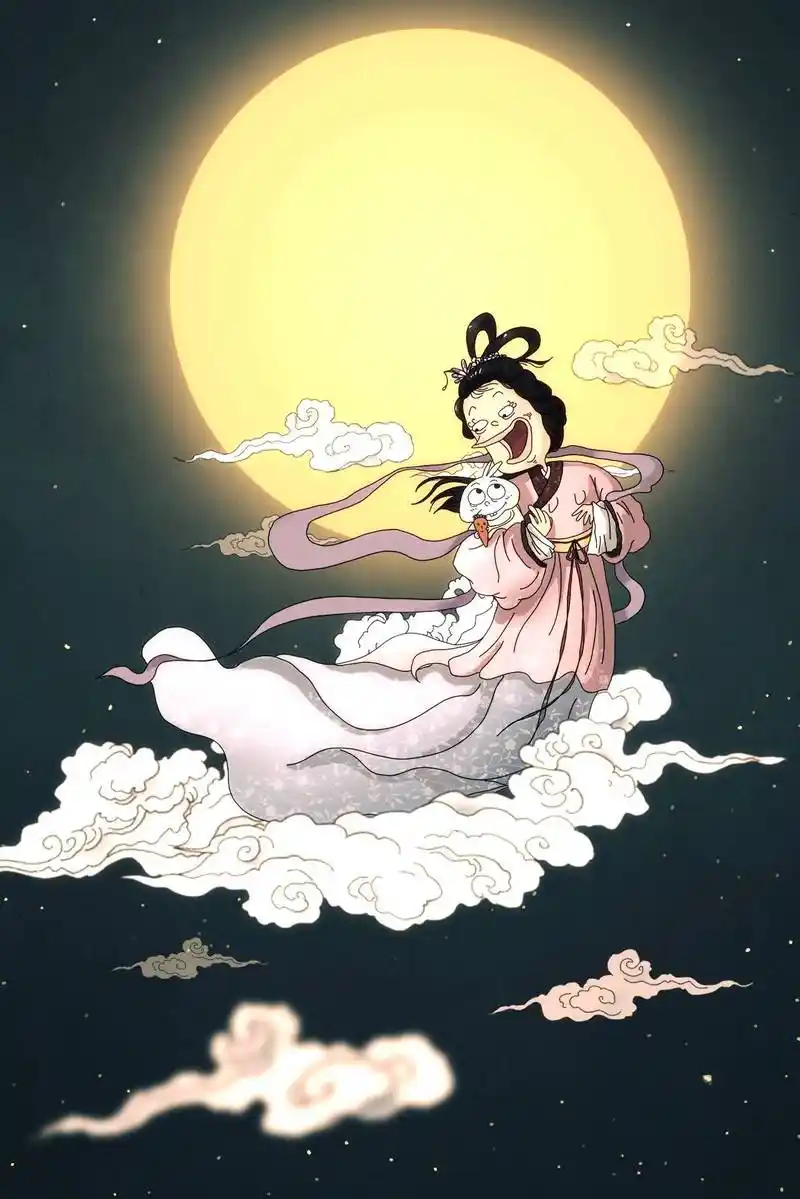 嫦娥奔月为什么要抱一只兔子?