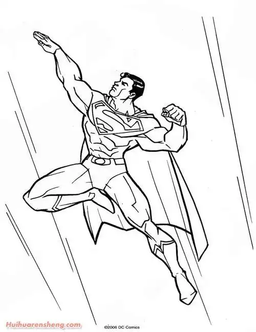 一年级画画超人简笔画