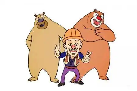 手工专题光头强简笔画