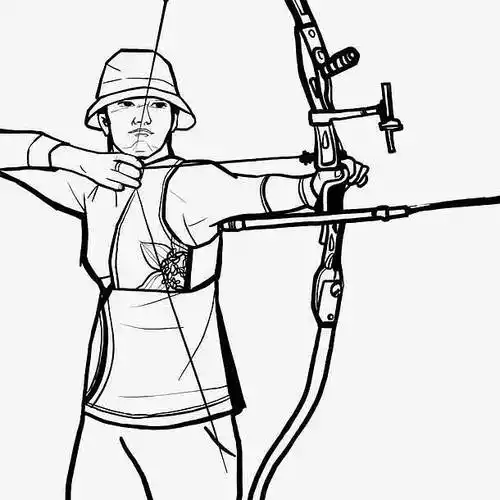 漫画射击运动员素材