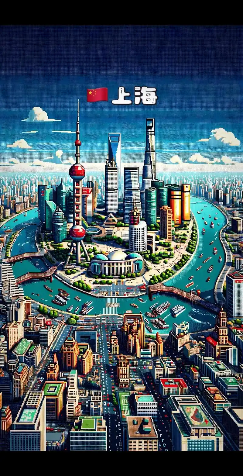 世界鸟瞰8bit版.以8bit像素风绘制的世界知名城市鸟瞰, - 抖音