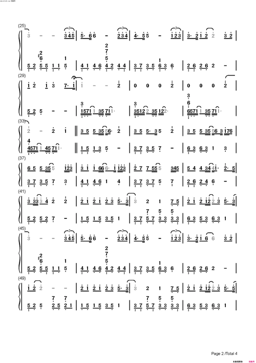 很久以后 双手简谱简谱-邓紫棋演唱1