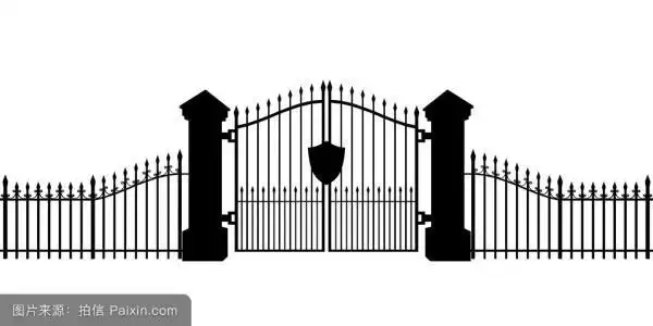 简笔画学校围墙