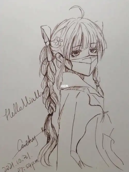 画的一个漂亮姐姐