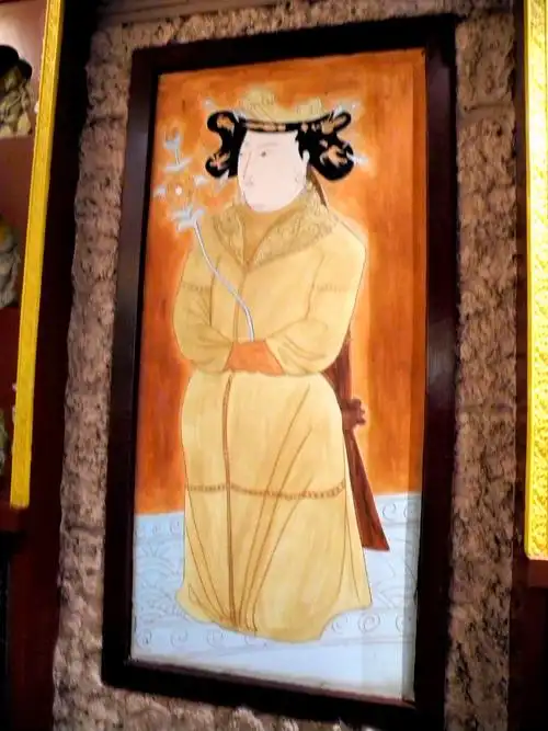 回鹘公主供养像(公元9一10世纪)原作现存德国柏林.