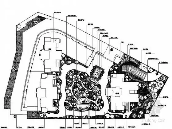 [西安]居住小区组团绿地园林景观工程施工图