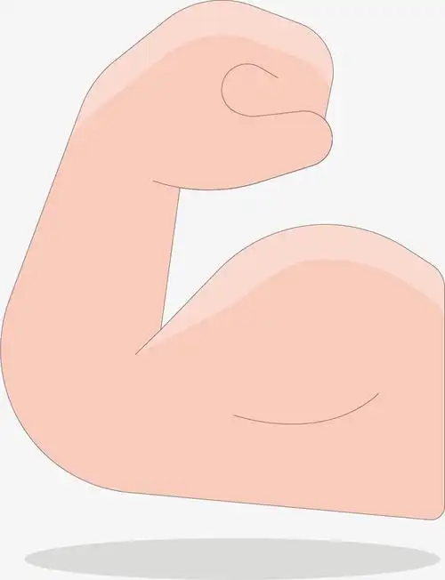 矢量图强壮的手臂