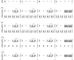 my sunset钢琴简谱-数字双手-feint