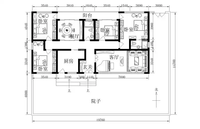 长17m 宽9m 农村自建房设计